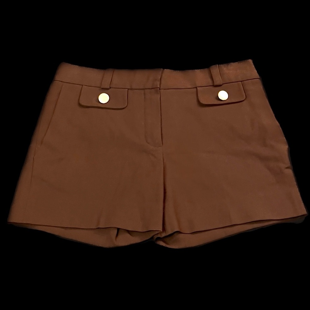 Chloé brown mid rise shorts